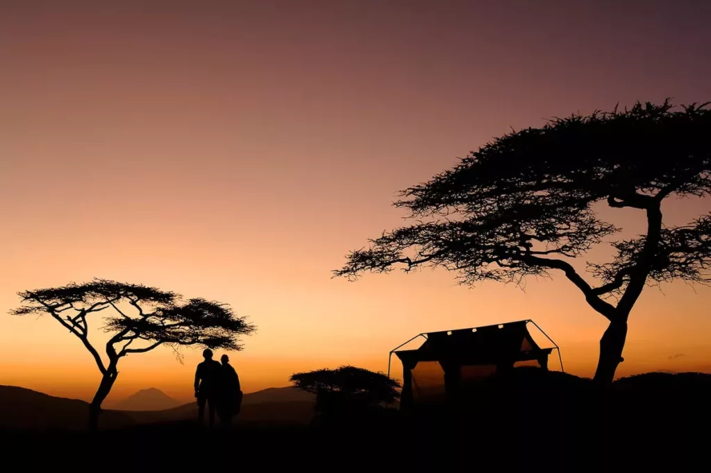 Scenic view of ngorongoro crater and tarangire safari tour during a 2-day safari tour.