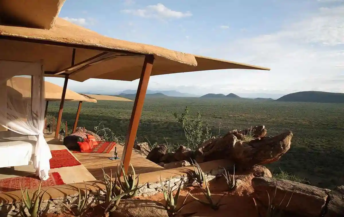 Samburu travel advice: a scenic view of caso lodge and safari accommodation, surrounded by the captivating beauty of the samburu landscape.