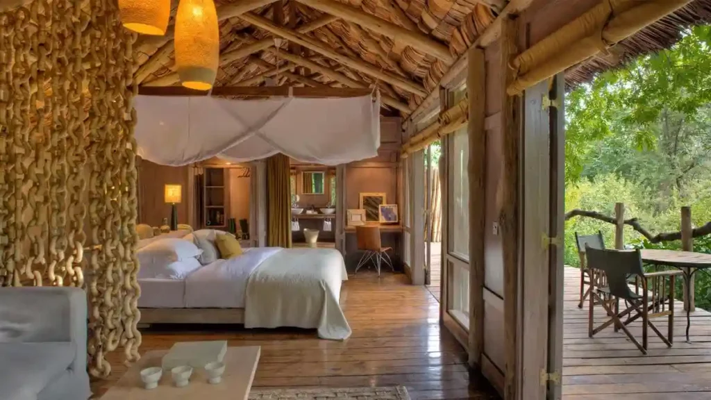Stilted tree house suite - andbeyond ngorongoro crater accommodation, providing a serene escape amidst nature.