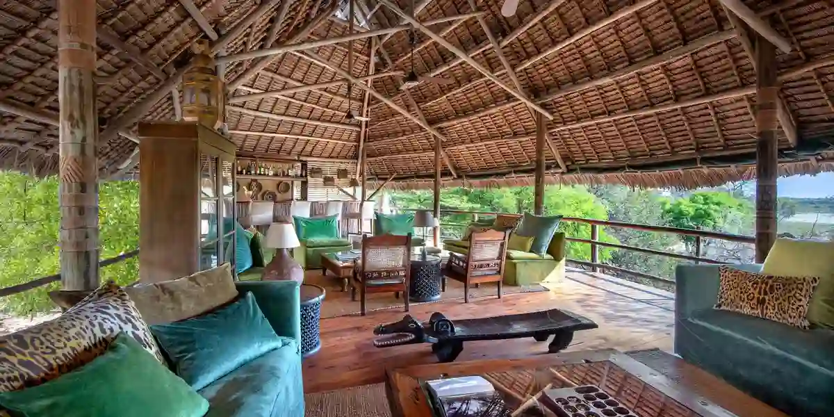 Exquisite nyerere accommodation at siwandu camp in selous national reserve.
